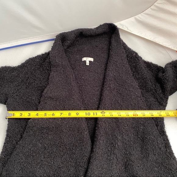 Joie Vangeline black boucle open cardigan M - Picture 6 of 7